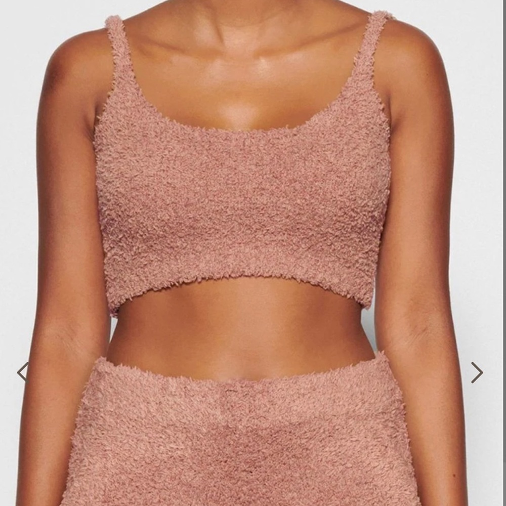 SKIMS Cozy Knit Bralette ✨ NWT - Rose Clay Size L/XL